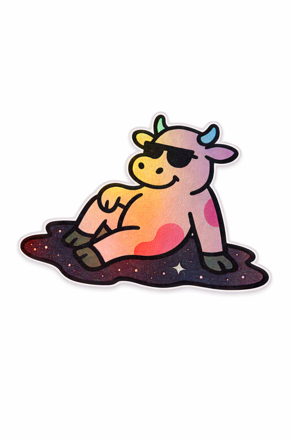 Holo Puddle Cow